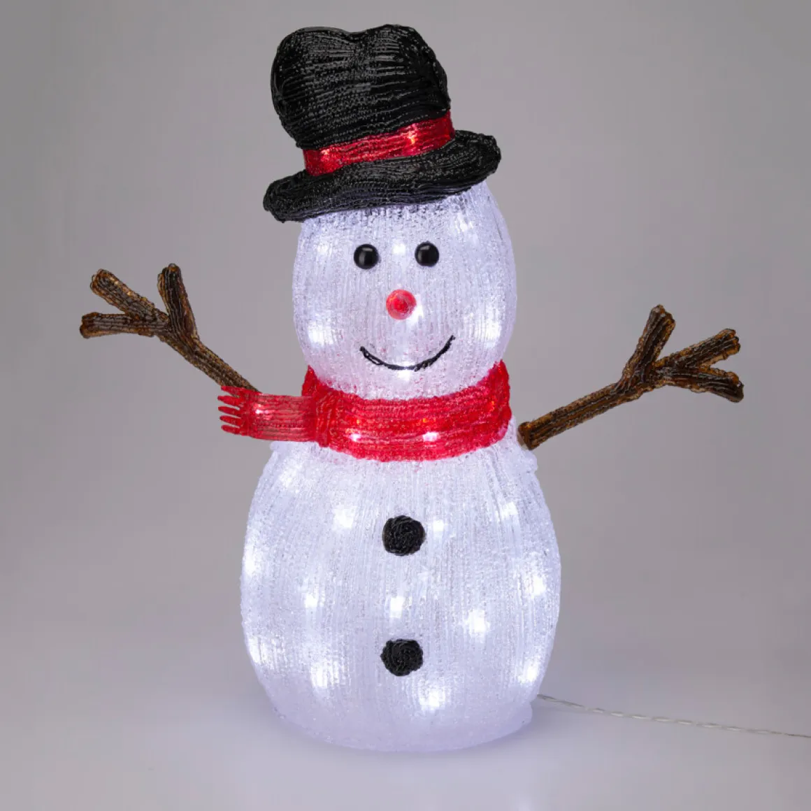 LED Weihnachtsdeko Acryl Schneemann