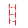 LED Weihnachtsdeko Leiter 50 cm rot/weiss