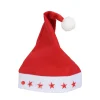 LED Weihnachtsmütze rot/weiss