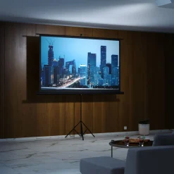 Leinwand Beamer mit Stativ 226 x 130 cm