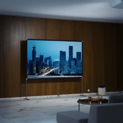 Leinwand Beamer mit Ständer 225 x 130 cm