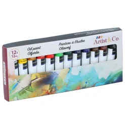Ölfabe Set 12 ml 12-teilig bunt