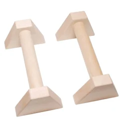 Liegestützgriff Holz 25 cm 2er Set natur