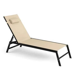 Liegestuhl ADDISON beige