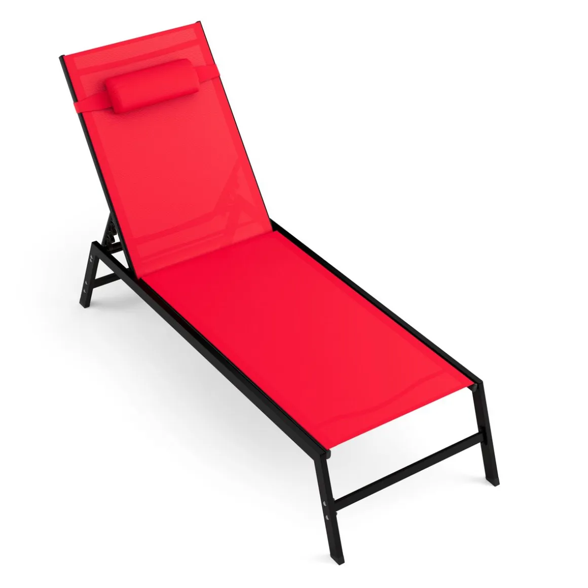Liegestuhl ADDISON rot