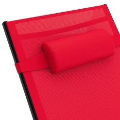 Liegestuhl ADDISON rot