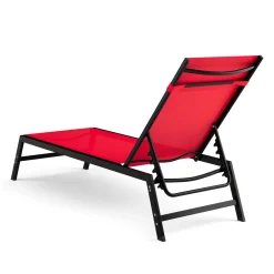 Liegestuhl ADDISON rot