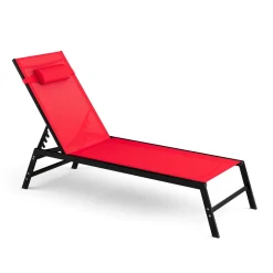 Liegestuhl ADDISON rot