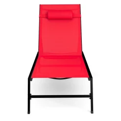 Liegestuhl ADDISON rot
