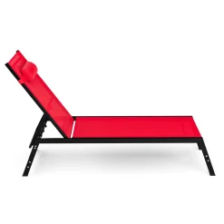 Liegestuhl ADDISON rot