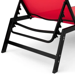 Liegestuhl ADDISON rot