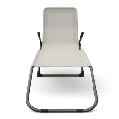 Liegestuhl beige 2er Set
