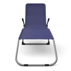 Liegestuhl blau 2er Set