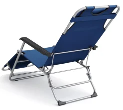 Liegestuhl Campingstuhl blau
