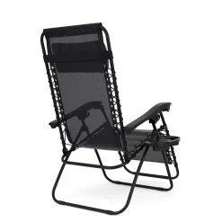 Liegestuhl Campingstuhl DELILAH schwarz