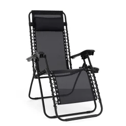 Liegestuhl Campingstuhl DELILAH schwarz