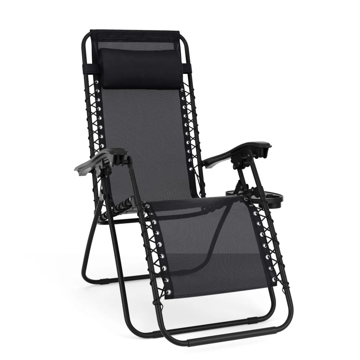 Liegestuhl Campingstuhl DELILAH schwarz