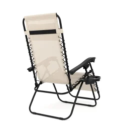 Liegestuhl Campingstuhl DELILAH beige