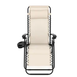 Liegestuhl Campingstuhl DELILAH beige