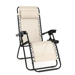 Liegestuhl Campingstuhl DELILAH beige
