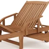 Liegestuhl Holz ANTALYA verstellbar