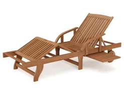 Liegestuhl Holz ANTALYA verstellbar