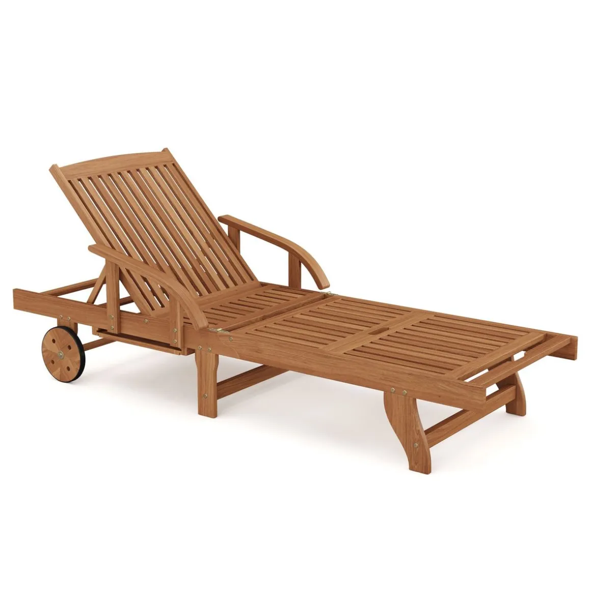 Liegestuhl Holz ANTALYA verstellbar