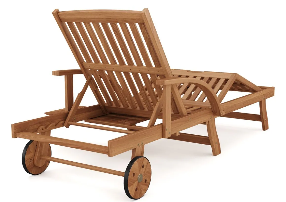Liegestuhl Holz LEVISA klappbar