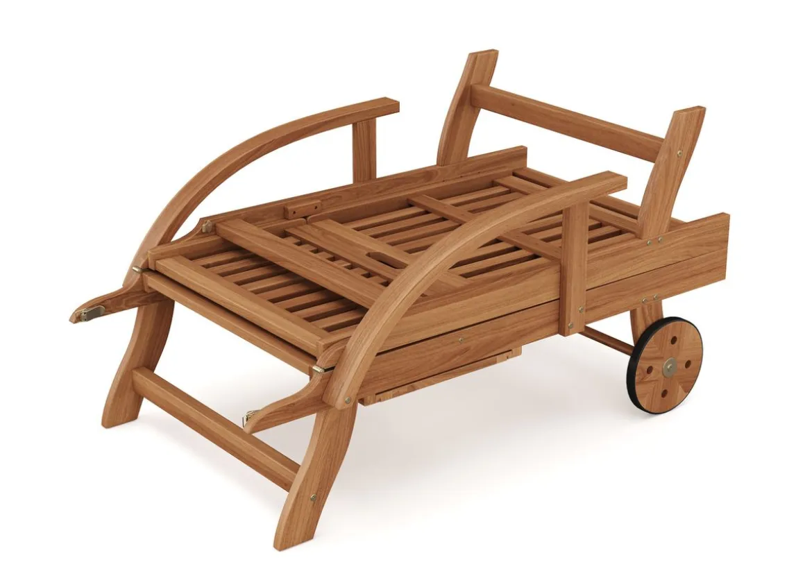 Liegestuhl Holz LEVISA klappbar