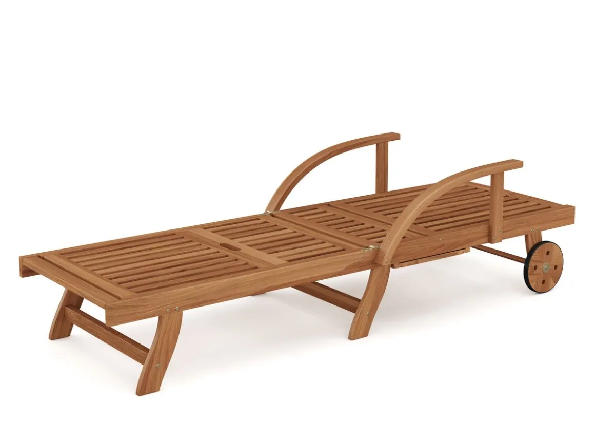 Liegestuhl Holz LEVISA klappbar