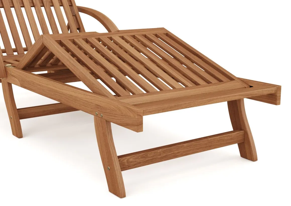 Liegestuhl Holz LEVISA klappbar