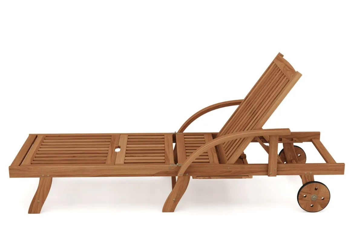 Liegestuhl Holz LEVISA klappbar