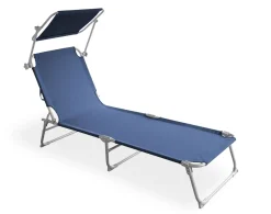 Liegestuhl LETTINO 2er Set blau