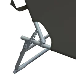 Liegestuhl LETTINO schwarz