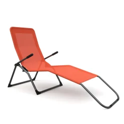 Liegestuhl orange 2er Set