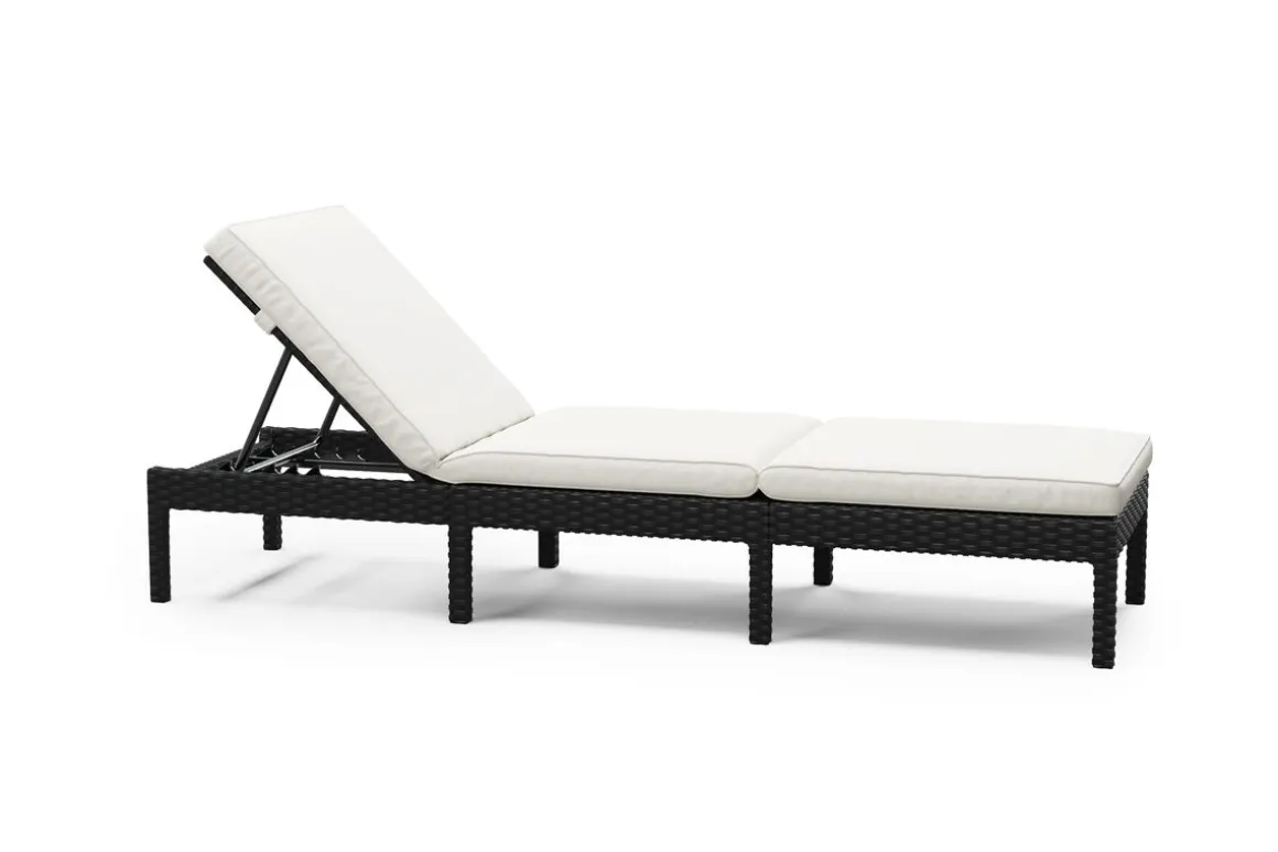 Liegestuhl Rattan COSI schwarz