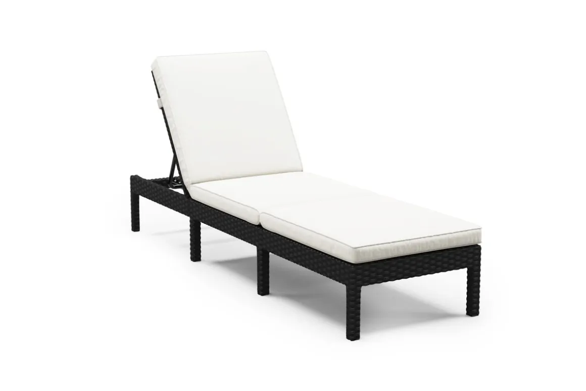 Liegestuhl Rattan COSI schwarz