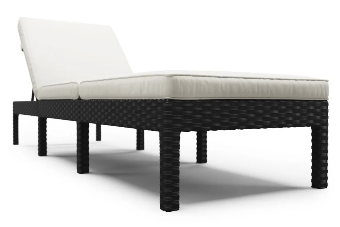 Liegestuhl Rattan COSI schwarz