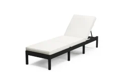 Liegestuhl Rattan COSI schwarz