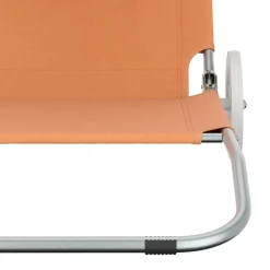 Liegestuhl SALINE mit Rollen orange