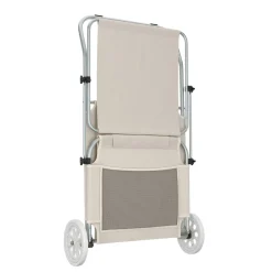Liegestuhl SALINE mit Rollen beige