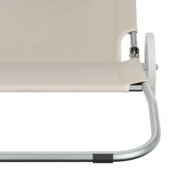 Liegestuhl SALINE mit Rollen beige