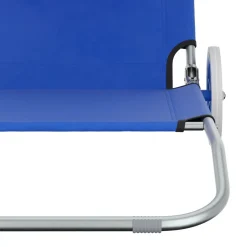 Liegestuhl SALINE mit Rollen blau