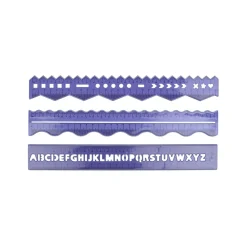 Lineal Set 30 cm 3-teilig blau