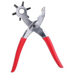 Lochzange Revolverlochzange Metall silber/rot