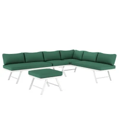 Lounge CALVI multifunktional grün/weiss