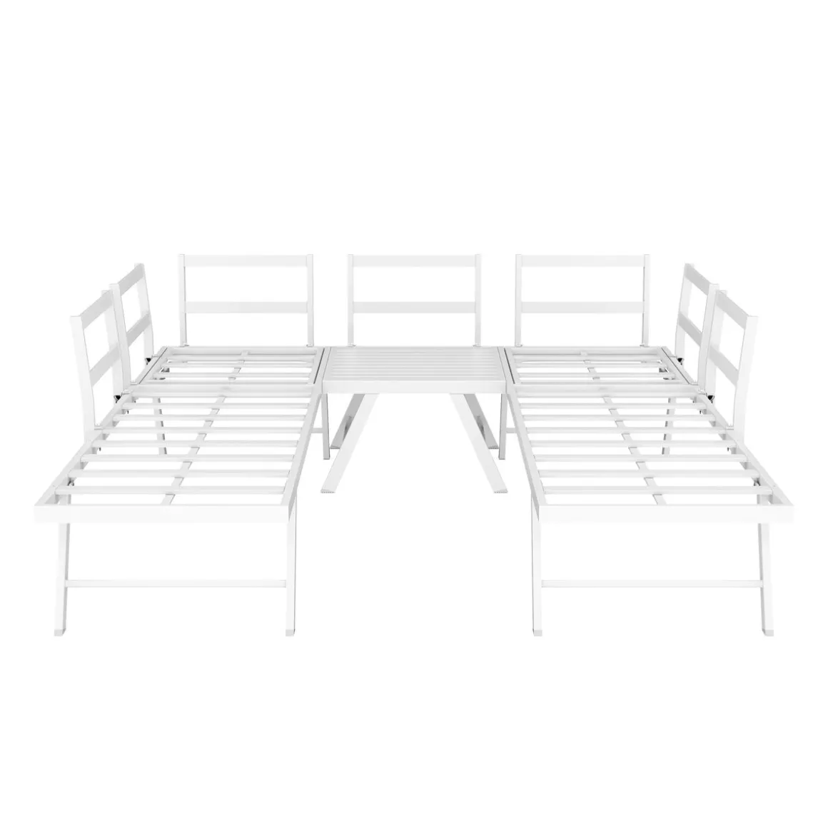Lounge CALVI multifunktional grün/weiss
