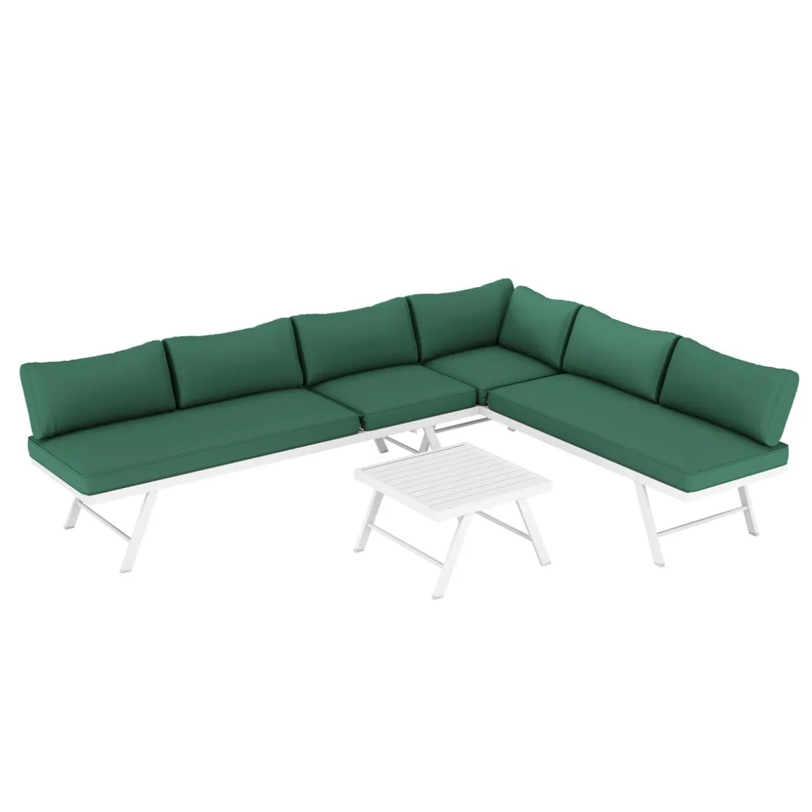 Lounge CALVI multifunktional grün/weiss