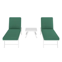 Lounge CALVI multifunktional grün/weiss