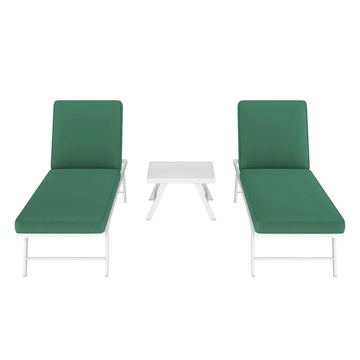 Lounge CALVI multifunktional grün/weiss